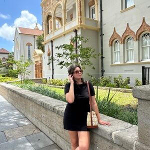 Sezane Pippa Short Dress Black - Size L